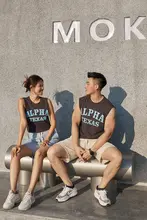 AlphaGym アメリカンヴィンテージスタイルの夏用スポーツタンクトップ【通気性・滑らかな肌触り・ユニセックス】