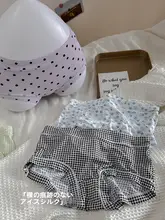 パンティー 女性ミルクアイスシルクシームレスミッドウエスト薄い甘い