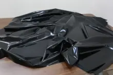 ブラックTPU防水テーブルクロス【光沢仕上げ・環境に優しい・耐久性】