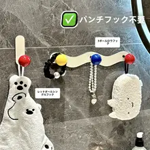 連掛けフック タオル掛け 強力粘着 穴あけ不要 耐荷重 バスルーム トイレ 洗面所 ドア裏 壁掛け