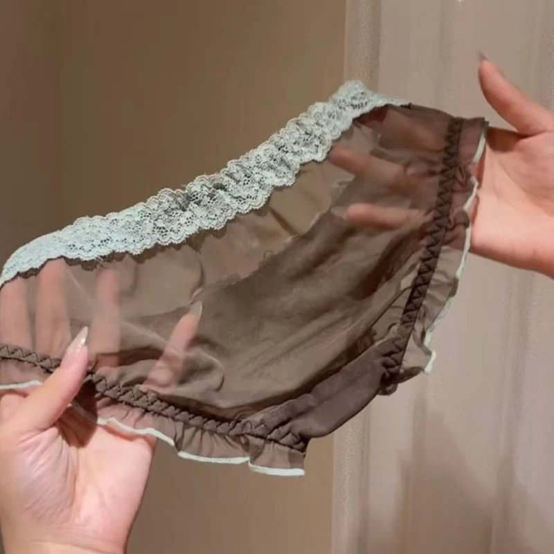 フランス風レース女性用下着【セクシー・透け感・高級感漂うデザイン・ローライズトライアングル】