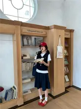涼しさと快適さが魅力のふんわり中丈スカート【カジュアル・夏用・コットン素材】（セットアップ対応）