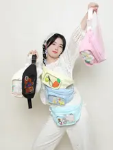 痛バッグ ぬいぐるみバッグ コンパクト 斜め掛け ウエストポーチ チェストバッグ サイクリング スポーツ 通学 レディース 可愛い