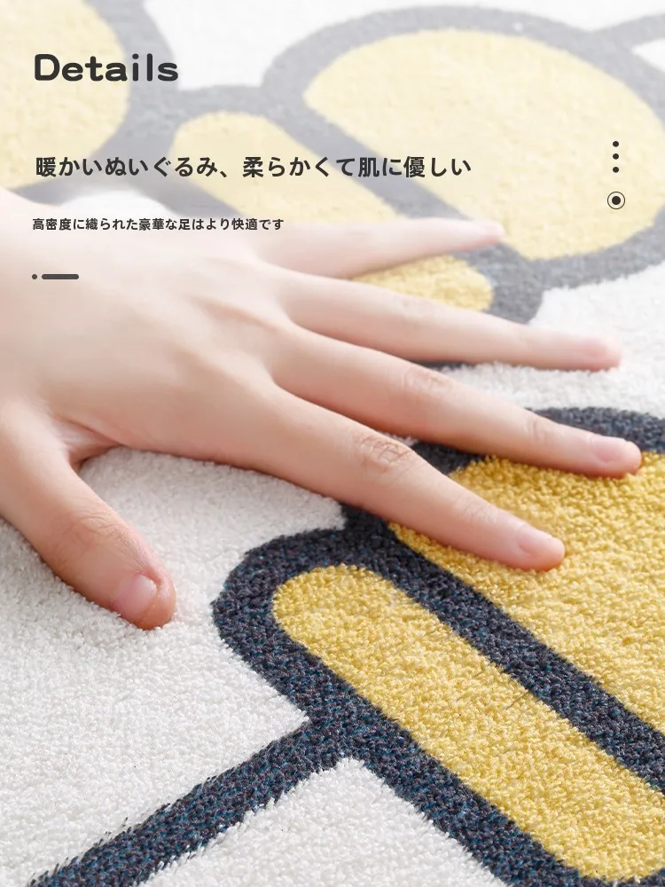 ベッドサイドカーペット 60×160cm 北欧風 厚手のファー ホームリビングに最適