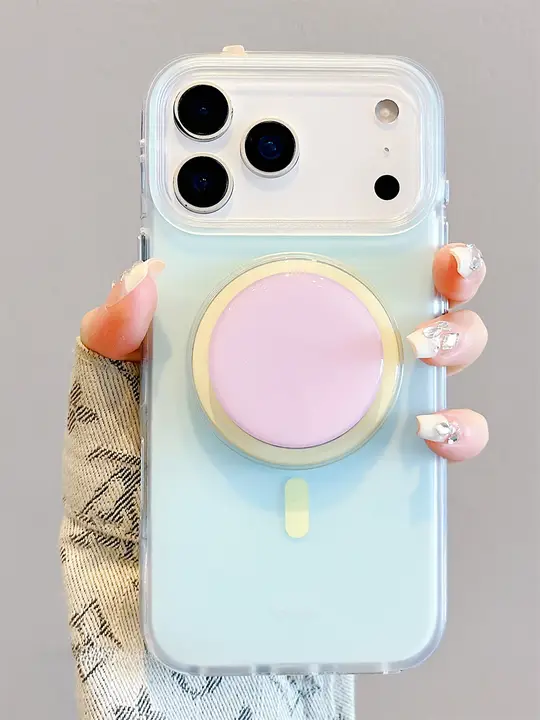 マグネット式スタンド付きケース【衝撃に強い・シンプルデザイン・二色展開】（セットアップ対応）
