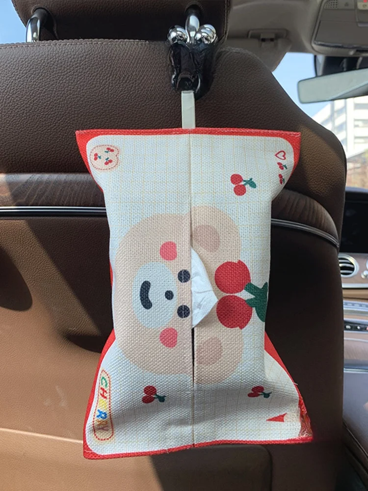 かわいいクマ型布製車載ティ  ッシュボックス：キャラクター収納袋の実用性と耐久性を検証