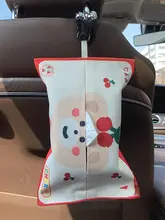 かわいいクマ型布製車載ティッシュボックス【高品質・おしゃれ・便利】