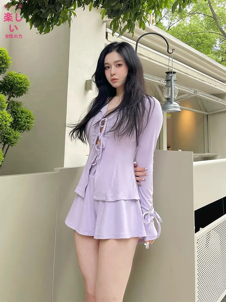 高腰ワイドフィット水波デザイン スポーツショートスカート：防透け・快適インナー付きの女性用スポーツウェア選び方