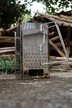 アウトドアBBQ焼き肉グリル【厚手ステンレス製・折りたたみ・炭火起こし用・ポータブル・暖房機能付き】