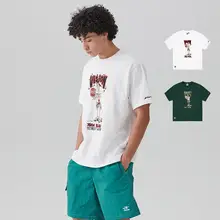 VISION メンズ ストリートスタイル スケートボードプリント Tシャツ【夏用・ゆったりフィット・短袖】