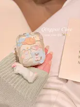 星柄の猫デザインのAirPods保護ケース【カジュアルスタイル・猫好き必見】