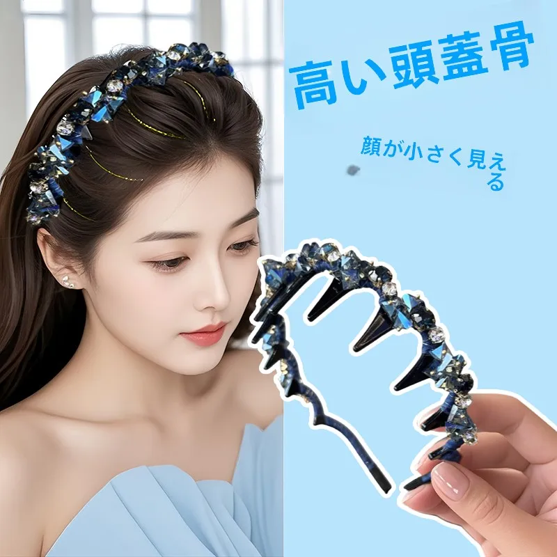 お出か けヘアアレンジにぴったり？高級感のある水晶ビジューヘアバンドの選び方