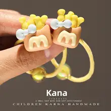 可愛いポテトフライモチーフの子供用ヘアゴム【超可愛い・女の子用・髪飾り】