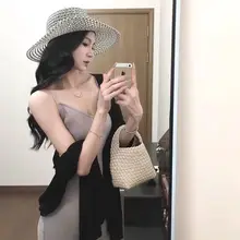 春夏用ハンドメイド編み込みバケットバッグ【ショルダー・ハンドバッグ】