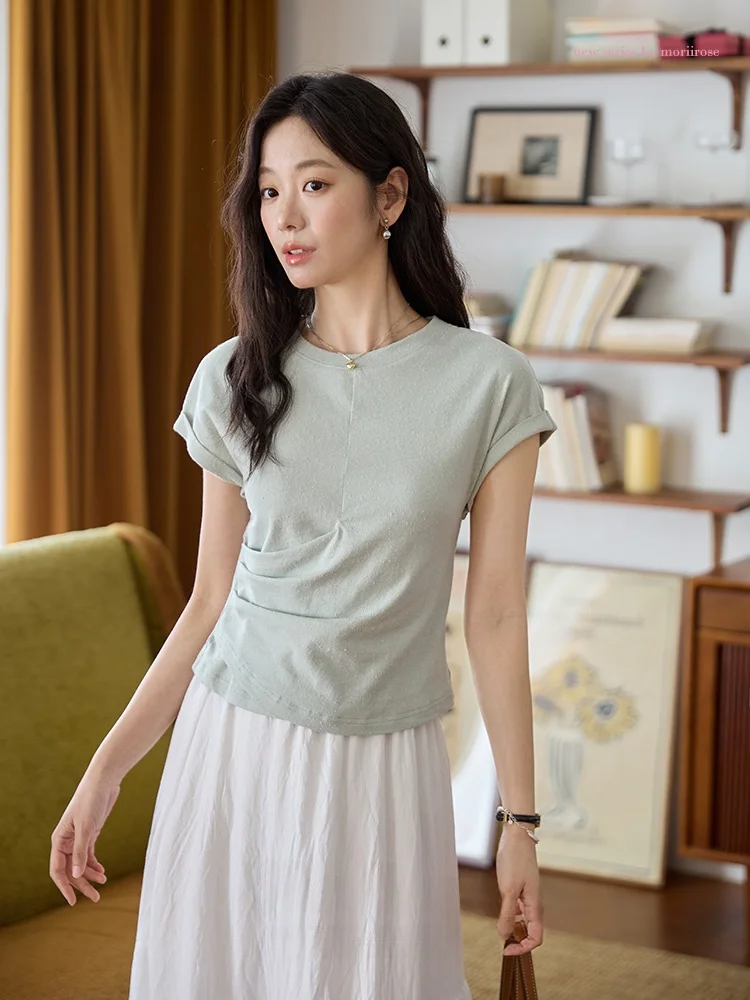 tシャツの中に着るなら、通勤風のタック袖Tシャツは本当におすすめ？