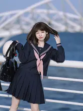 オリジナルJK制服【グレー・ピンク・紺色・長袖・冬用】（セットアップ対応）