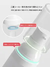 携帯用消毒スプレーボトル【真空・マット仕上げ・旅行用・押し出し式・超微細ミスト】