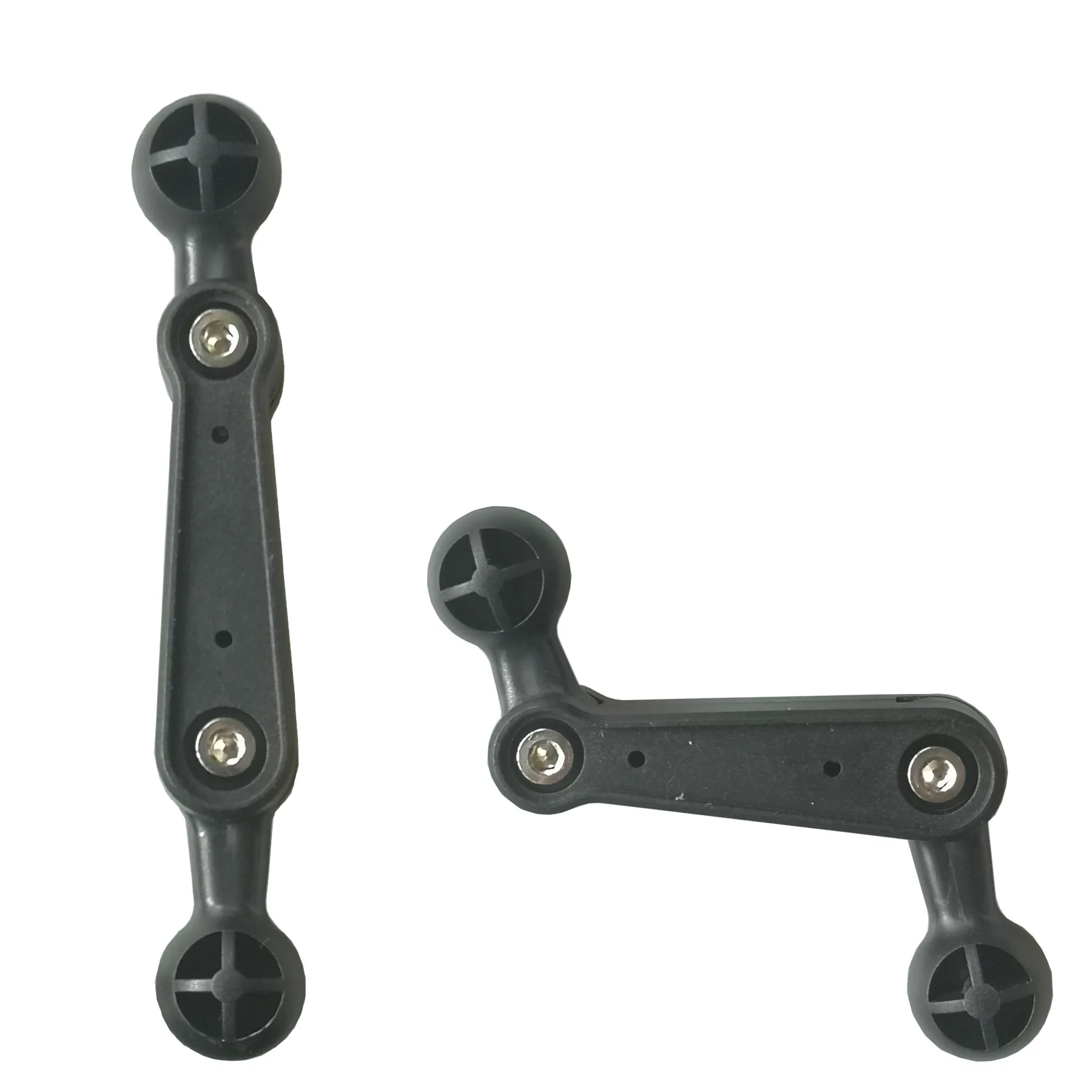 17mmダブルボールヘッド調整可能カーフォンスタンド用延長ロッド【多機能・ダブルジョイント】