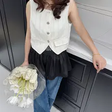 清新で可愛らしい無地のフレアスカート【リボン付き・高品質・ゆったりシルエット】
