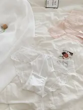 レースショーツ【夏用・薄手・綿混・ローライズ・透け感・ヒップを締め付けないデザイン】
