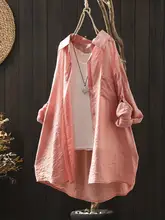 夏用長袖ブラウス【薄手・ゆったりフィット・紫外線防止】