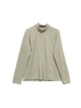穴あけ不要 おしゃれなレトロデザインの長袖ニットTシャツ【柔らかい通気性・フィット】