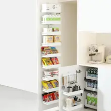 穴あけ不要の多機能キッチン収納ラック【壁掛け・調味料用・調整可能・マルチレベル】