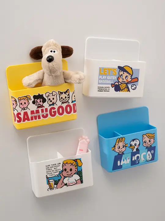かわいいデザインのマグネット収納ボックス【冷蔵庫用・磁石式・マーカーボックス】