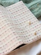 手帳カバー ツイード風 布製 ハンドメイド 苺柄 パステルピンク フェミニン A5 A6 手帳ケース ノート