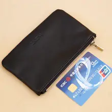ミニ財布 小銭入れ カードケース ユニセックス 本革 ファスナー 薄型 コンパクト