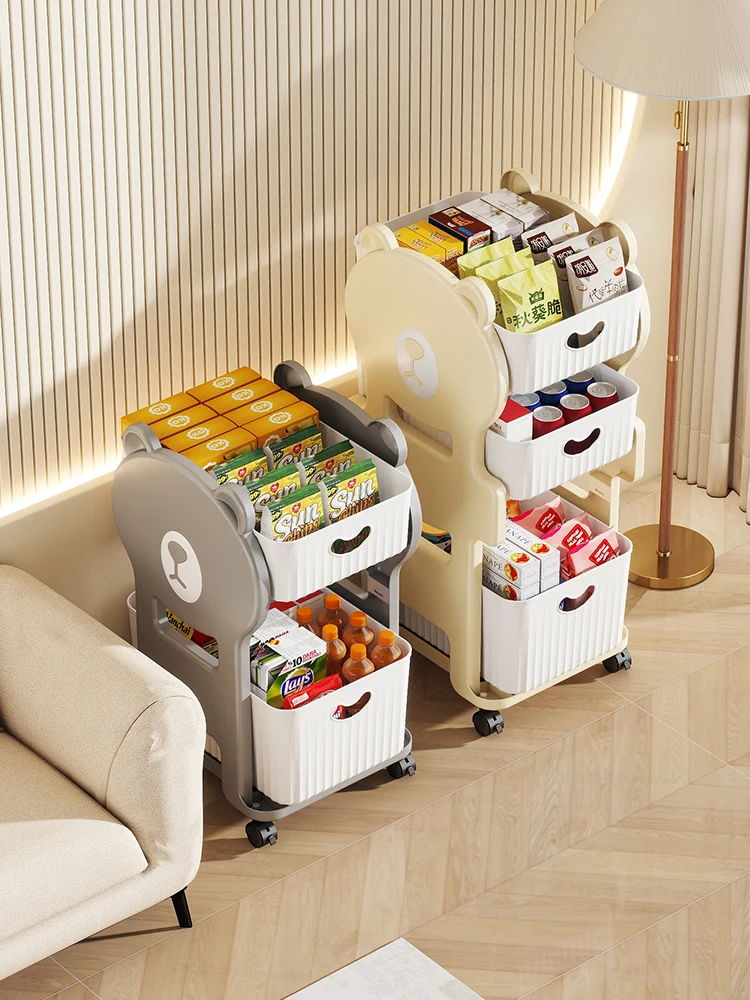 多段プラスチック収納ボックス：キャスター付きで移動可能な収納ラックの実用性と使い方