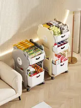 家用 多段プラスチック収納ボックス【キャスター付き・移動可能・収納ラック】