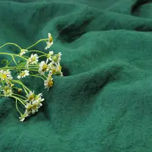 高級リネン素材のシンプルなシャツドレス【泉水グリーン】
