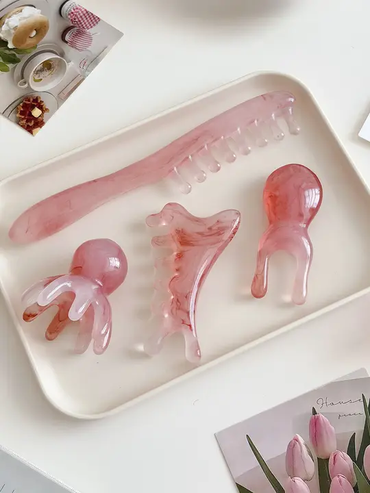 疲れを和らげる頭部マッサージ器【肩・首用・手動タイプ・多機能】