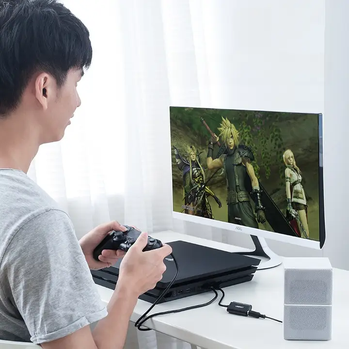 USB外付けサウンドカード【デスクトップパソコン・ノートパソコン用・音声変換ケーブル】