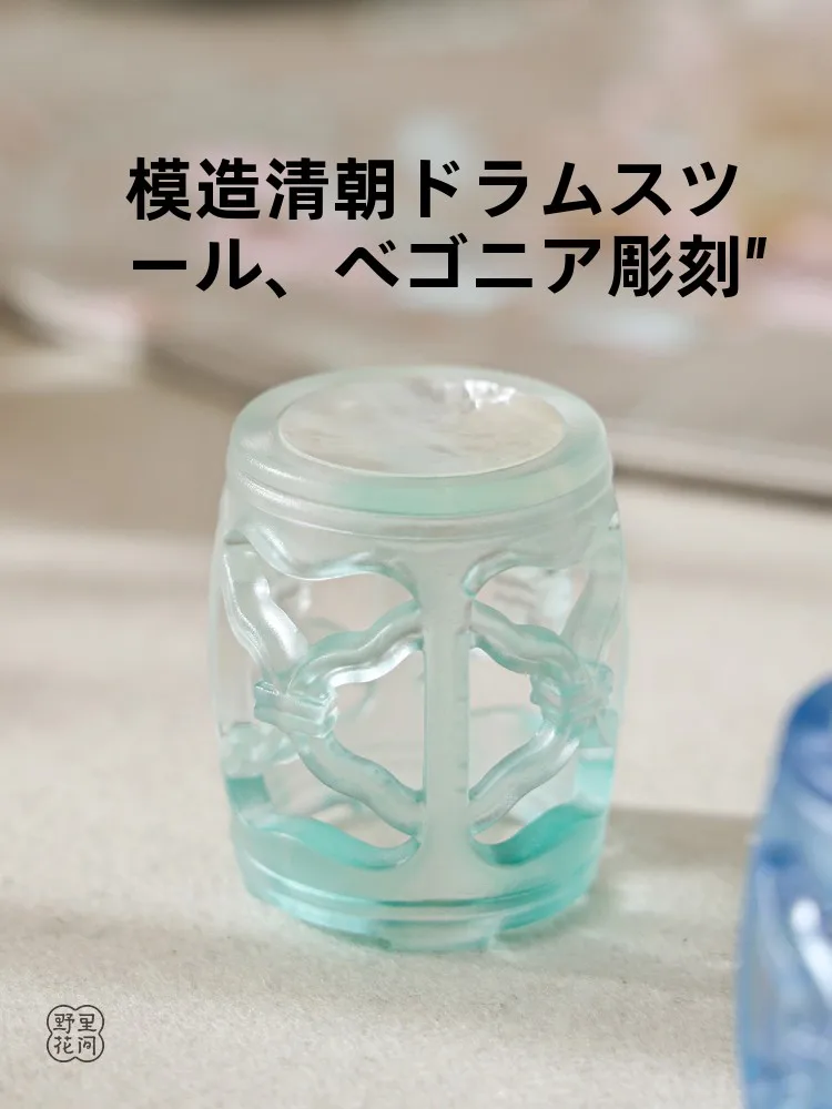 古法琉璃茶道用アクセサリー 白蝶貝カバー：伝統工芸の美しさを茶室で実現する