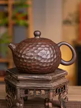 手作りの刻印入り紫砂茶壺【お茶用・家庭用・高級デザイン】【セットアップ対応】