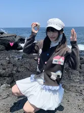 ホワイトニットカーディガン【極上の柔らかさ・立体的な柄・メンズ・レディース】