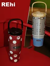REhi ステンレス製二重構造保温水筒【大容量・304不锈鋼・携帯便利】