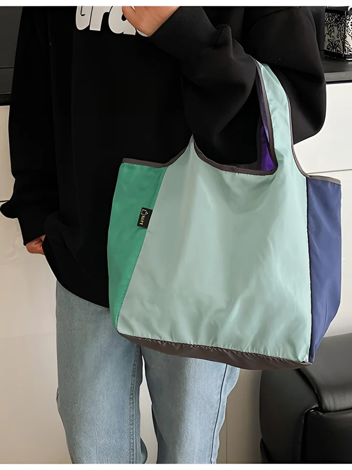 折りたたみ可能なエコバッグ【多色デザイン・防水・買い物・通勤・ピクニック用】