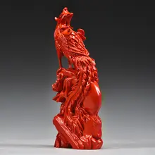 天然真朱砂の赤い朱雀オブジェ【火属性・装飾用】