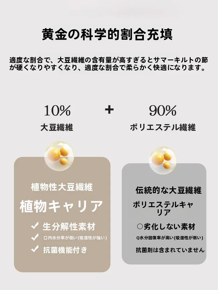 バイオレットプラハシルク掛け布団：大豆繊維中芯で四季通用の温かさを実現