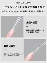 パーフェクトカラー 3合1 薄型爪チップ【超薄・無痕・半貼りタイプ】