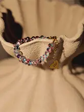 Simple Rituals プリズムビーズ編み込みブレスレット【イタリアデザイン・女性用】