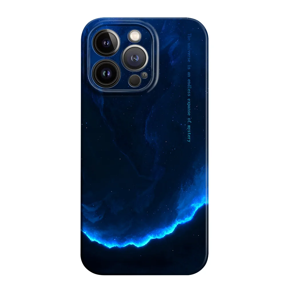 深い海のような色合いのスマートフォンケースはどの機種に最適か