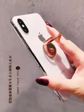 金属製折りたたみ式指輪型スマホスタンド【デスク用・回転機能・ユニバーサル背面貼り付け】