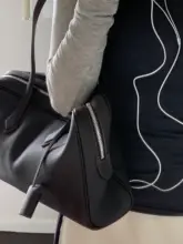 ボストンバッグ【トゴレザー・シンプルデザイン・収納豊富】