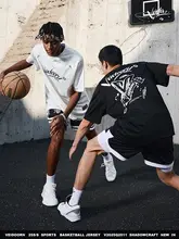 デザインTシャツ メンズ 半袖バスケットボールトレーニングウェア【通気性メッシュ・運動用】