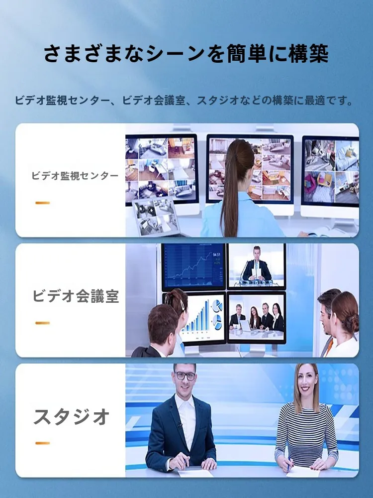 SDI接続BNC用高画質監視接続端子：同軸ケーブルで1080P 60Hz信号を安定伝送