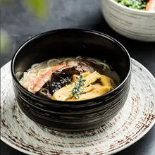 大容量陶器製 日本風ラーメンボウル【フルーツサラダ・スープ用】